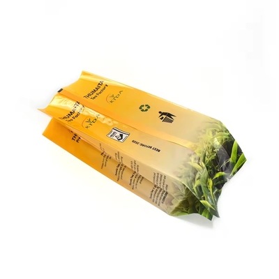 কাস্টম মুদ্রিত স্তরিত 240g 500g জলরোধী প্লাস্টিকের ব্যাগ পকেট ব্যাক সীল ফয়েল খাদ্য গ্রেড চা প্যাকেজিং ব্যাগ সাইড গ্যাসেট