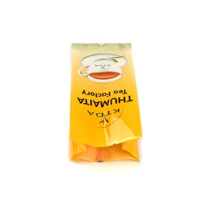 কাস্টম মুদ্রিত স্তরিত 240g 500g জলরোধী প্লাস্টিকের ব্যাগ পকেট ব্যাক সীল ফয়েল খাদ্য গ্রেড চা প্যাকেজিং ব্যাগ সাইড গ্যাসেট