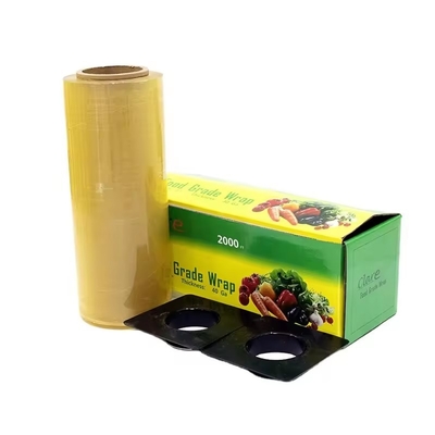 ফুড গ্রেড আঠালো ফিল্ম রোল ফুড ফ্রেশ রাখা প্লাস্টিকের মোড়ানো আঠালো ফিল্ম জন্য তাজা ফল এবং সবজি প্যাকেজিং