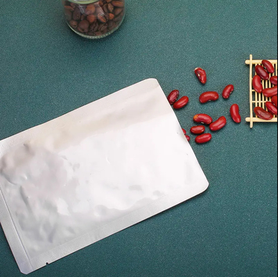 রৌপ্য রঙের বড় ভ্যাকুয়াম সিলড ব্যাগ অ্যালুমিনিয়াম ফয়েল ফুড প্যাকেজিং ব্যাগ ভ্যাকুয়াম তাপ সিল