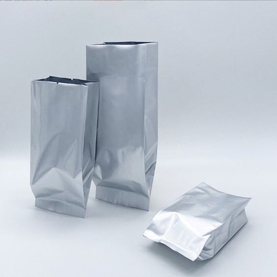 পাইকারি আর্দ্রতা-প্রমাণ PE অ্যালুমিনিয়াম পাউডার ব্যাগ স্তরিত তাপ সীল সাইড গাসেট ভ্যাকুয়াম পাউচ স্টোরেজের জন্য অ্যালুমিনিয়াম ফয়েল