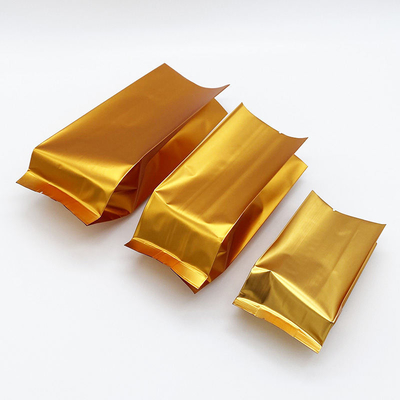 কাস্টম লোগো সাইড গাসেট ফ্ল্যাট বটম স্ট্যান্ড আপ পাউচ অ্যালুমিনিয়াম ফয়েল টি ব্যাগ, তাপ সীলযুক্ত সিপিপি এবং পিই প্লাস্টিক ফুড প্যাকেজিং