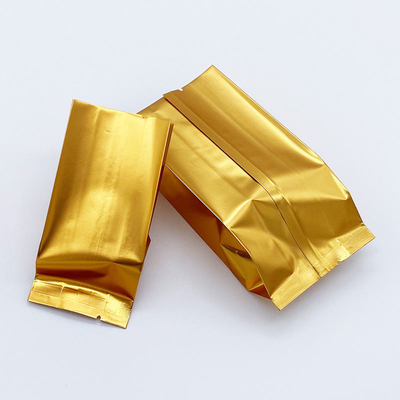 কাস্টম লোগো সাইড গাসেট ফ্ল্যাট বটম স্ট্যান্ড আপ পাউচ অ্যালুমিনিয়াম ফয়েল টি ব্যাগ, তাপ সীলযুক্ত সিপিপি এবং পিই প্লাস্টিক ফুড প্যাকেজিং