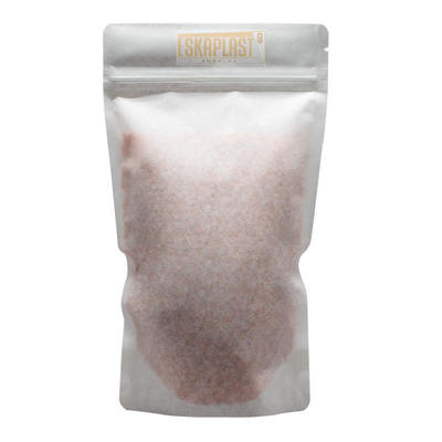 ছোট জানালা সহ সাদা গরুর চামড়ার ব্যাগ (দাঁড়ানো ব্যাগ), কাস্টম প্রিন্টেড জিপার, ক্রাফট পেপার স্ট্যান্ডিং ব্যাগ/খাদ্য প্যাকেজিং ব্যাগ