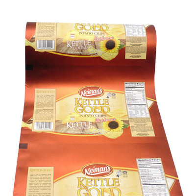 প্যাকেজিং মেশিনের জন্য স্তরিত BOPP/VMCPP ফুড গ্রেড প্লাস্টিকের পকেট ফিল্ম রোল