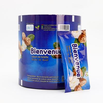 Hot Sale Custom Printed Laminated Food Grade Plastic Roll Film Flexible Packaging For Soap Wrapping