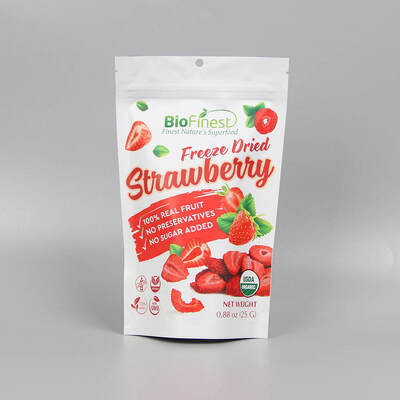 কাস্টমাইজড মুদ্রিত পুনরায় বন্ধযোগ্য জিপ লক প্লাস্টিক অ্যালুমিনিয়াম ফয়েল স্ন্যাকস হিমায়িত শুকনো ফল Doypack স্ট্যান্ড আপ প্যাকেট খাদ্য প্যাকেজিং ব্যাগ