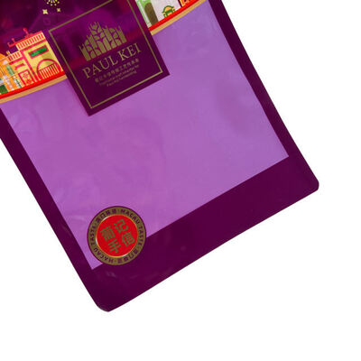 Customized Transparent Side VMPET Moisture-Proof Durable Food Grade Zipper Bag Three-Sided Sealed Plastic Bag Hanging Pet Food