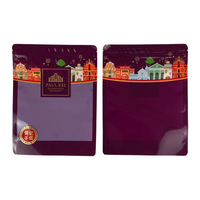 Customized Transparent Side VMPET Moisture-Proof Durable Food Grade Zipper Bag Three-Sided Sealed Plastic Bag Hanging Pet Food