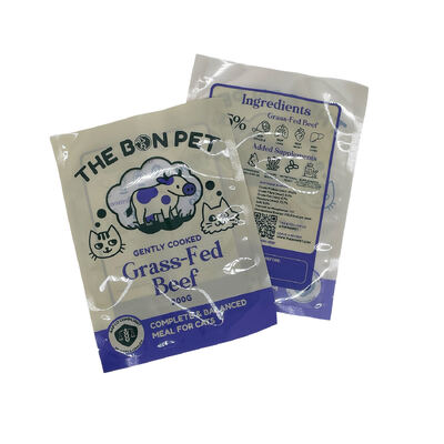 কাস্টম প্রিন্টেড থ্রি সাইড সিল পাউচ যা খাদ্য প্যাকেজিংয়ের জন্য উপযুক্ত, যার মধ্যে স্ন্যাকস, ক্যান্ডি, কফি, চা পাউডার এবং শুকনো খাবার অন্তর্ভুক্ত রয়েছে, টিয়ার নচ এবং জিপার সহ