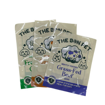 কাস্টম প্রিন্টেড থ্রি সাইড সিল পাউচ যা খাদ্য প্যাকেজিংয়ের জন্য উপযুক্ত, যার মধ্যে স্ন্যাকস, ক্যান্ডি, কফি, চা পাউডার এবং শুকনো খাবার অন্তর্ভুক্ত রয়েছে, টিয়ার নচ এবং জিপার সহ