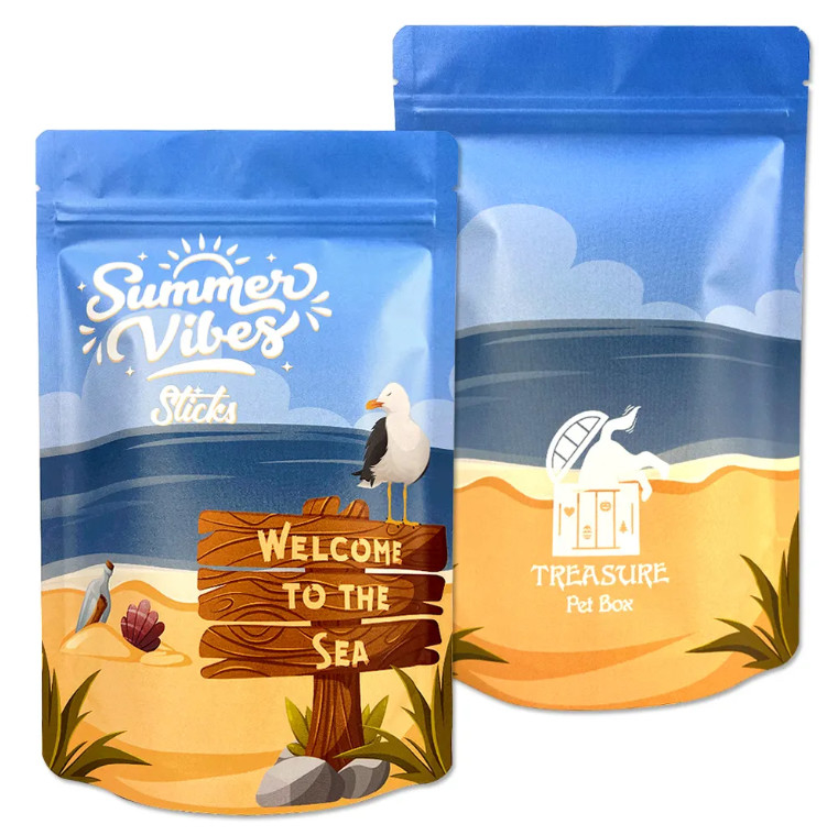 Printing Plastic Bag Manufacturer Full Printing Stand Up Zip Lock Pouch মাইলার প্যাকেজিং ব্যাগ
